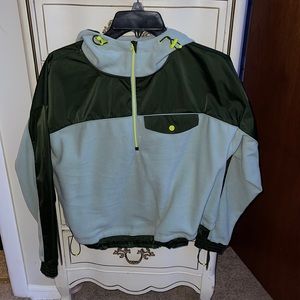 Athleta Fleece Cropped Pullover
